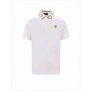 Versace Textured Cotton Polo Shirt - NWT